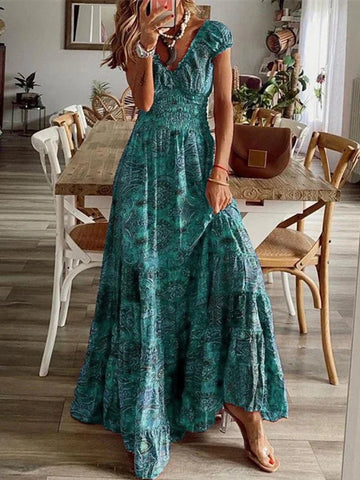 Bohemian Long Dress - LUVVITT Fashion