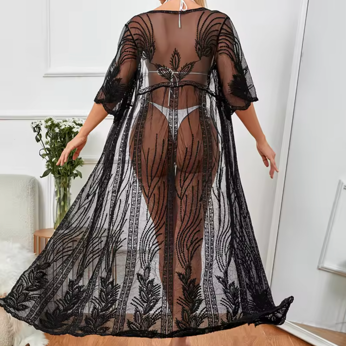 Chiffon Lace  Beach Cover-up