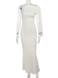 Asymmetrical Slim Maxi Dress - LUVVITT Fashion