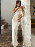 Asymmetrical Slim Maxi Dress - LUVVITT Fashion