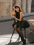 Backless Halter Mini Dress - LUVVITT Fashion