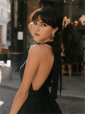 Backless Halter Mini Dress - LUVVITT Fashion