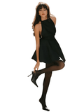 Backless Halter Mini Dress - LUVVITT Fashion