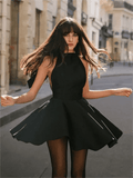 Backless Halter Mini Dress - LUVVITT Fashion