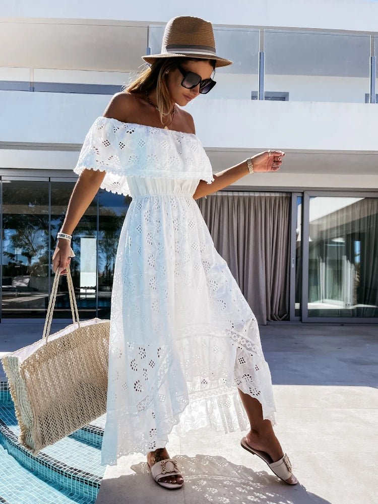 Bohemian Lace Long Dress - LUVVITT Fashion