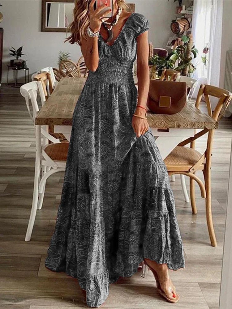 Bohemian Long Dress - LUVVITT Fashion