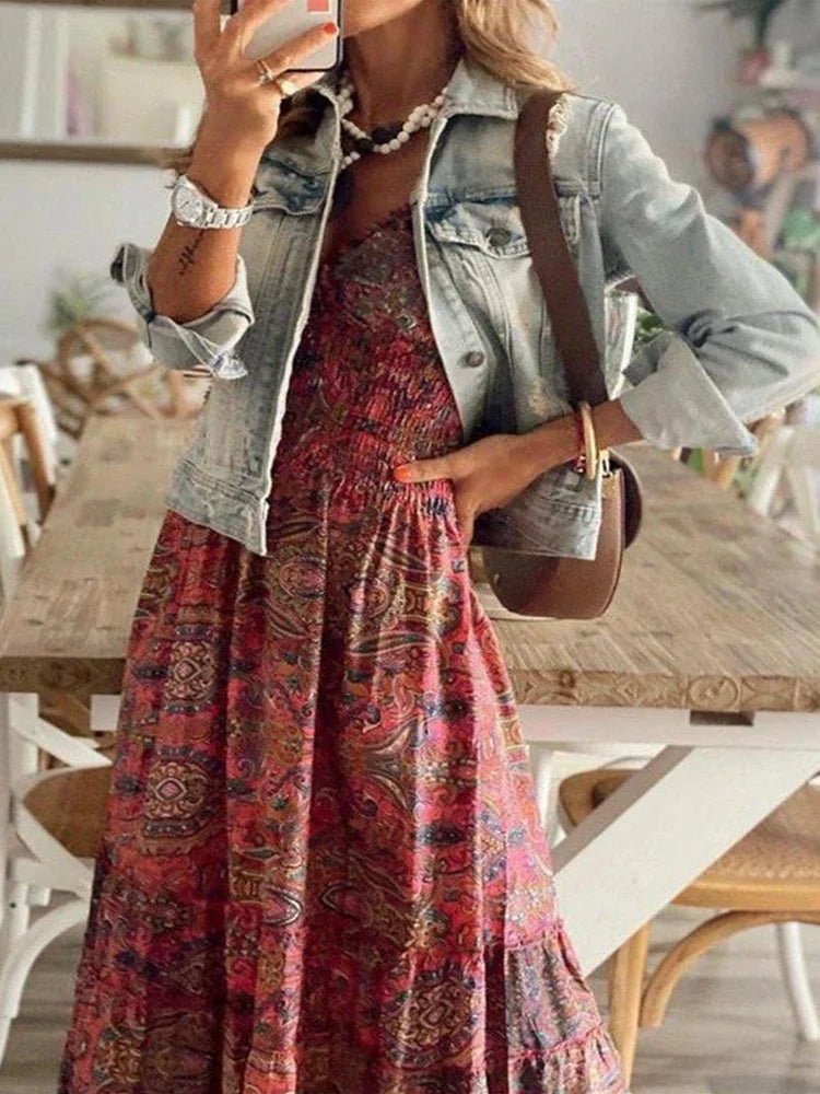 Bohemian Long Dress - LUVVITT Fashion