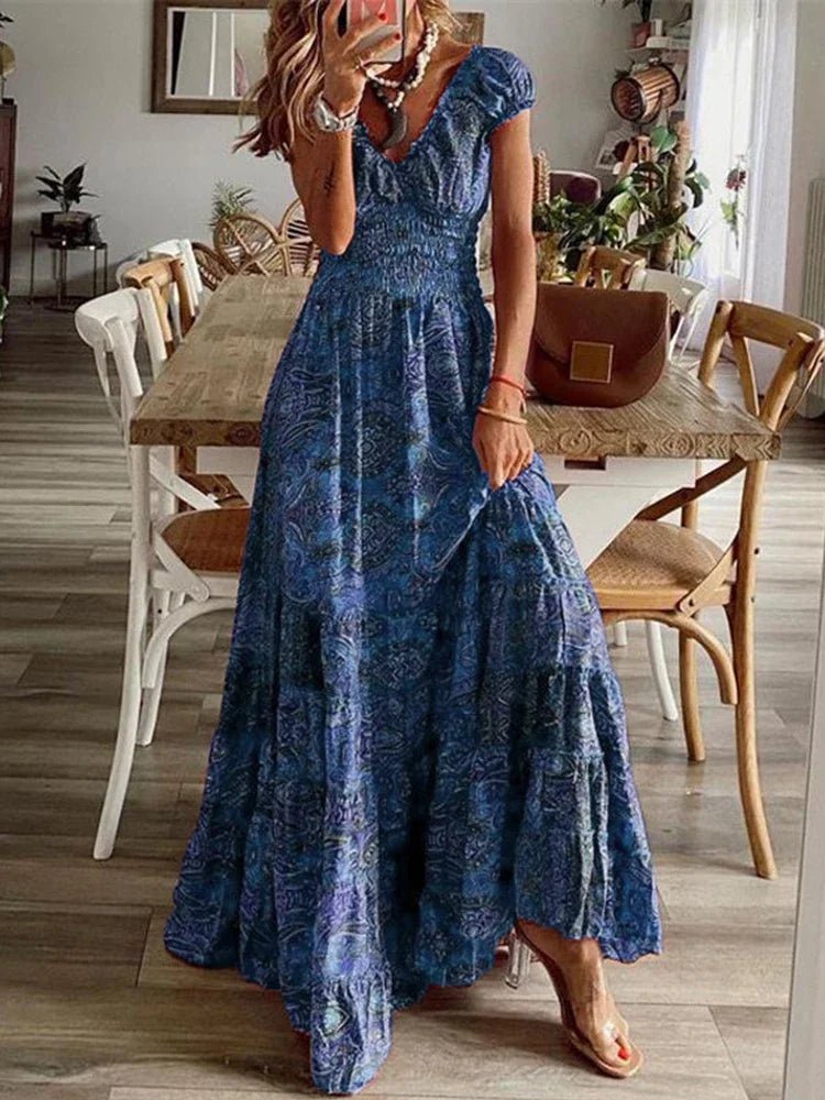 Bohemian Long Dress - LUVVITT Fashion