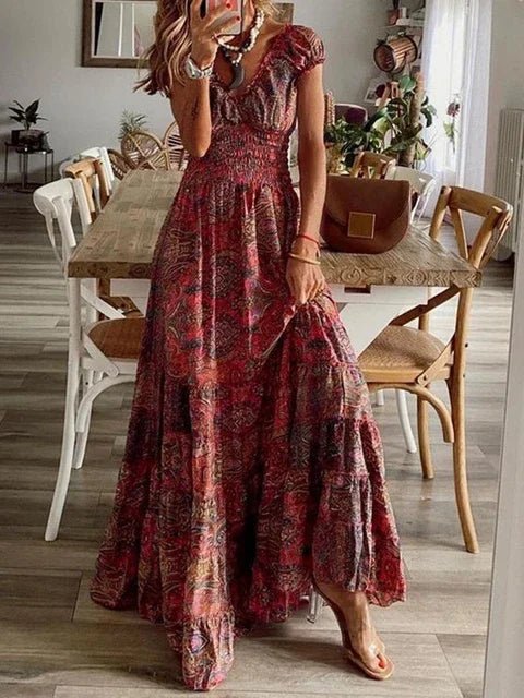 Bohemian Long Dress - LUVVITT Fashion