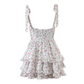 Bow Floral Mini Dress - LUVVITT Fashion
