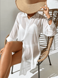 Chiffon Polo Beach Cover-up - LUVVITT Fashion