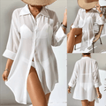 Chiffon Polo Beach Cover-up - LUVVITT Fashion