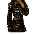 Cutout Sequin Mini Dress - LUVVITT Fashion