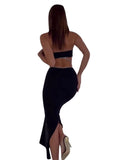 Cutout Slim Long Dress - LUVVITT Fashion