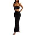Cutout Slim Long Dress - LUVVITT Fashion