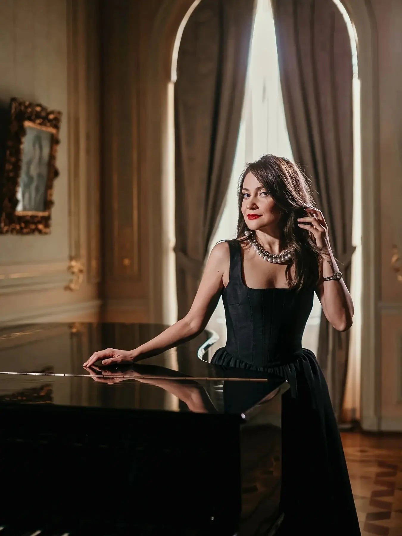 Elegant Black Long Dress - LUVVITT Fashion