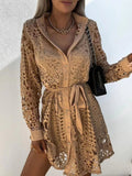 Embroidered Mini Dress - LUVVITT Fashion
