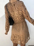 Embroidered Mini Dress - LUVVITT Fashion