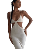 Knitted Cutout Beach Dress - LUVVITT Fashion