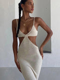 Knitted Cutout Beach Dress - LUVVITT Fashion